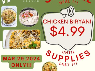 4.99 Chicken Biriyani