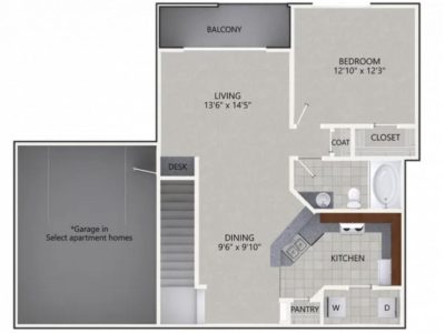 Sublease: Entire 1Bed Apartment Unit with Attached garage