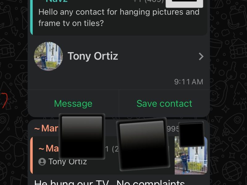 Tony-Handyman for Tv mount