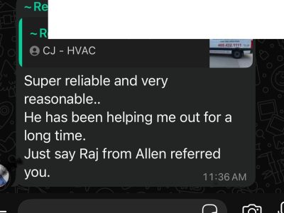 Handyman AC repair