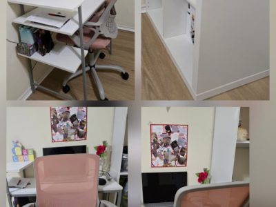 Study Table, Chair and Shelves