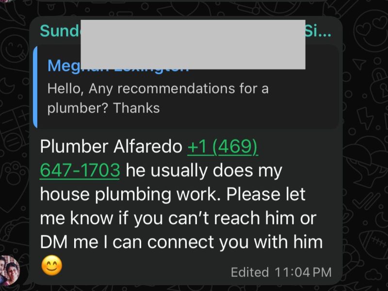 Plumber Alfaredo